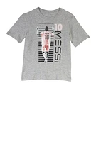 Toddler Boys Messi 10 Graphic T Shirt, Grey, Size 2T