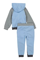 Toddler Boys Hustle Hard 3D Graphic Sweatshirt and Joggers,