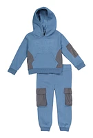 Toddler Boys Built Different 3D Graphic Hoodie and Joggers,