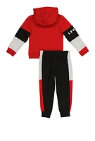 Toddler Boys Legend 23 Zip Front Hoodie and Joggers, Red, Size 2T