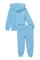 Toddler Boys Messi Logo Pullover Hoodie and Joggers, Blue, Size 2T