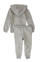 Toddler Boys Messi Graphic Hoodie and Joggers, Grey, Size 2T