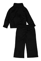 Baby Boys 12-24M Puma Contrast Trim Track Jacket and Pants, Black, Size 12M