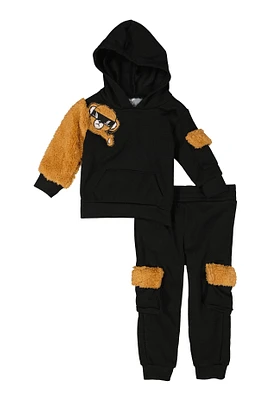 Baby Boys 12-24M Bear Graphic Hoodie Set,