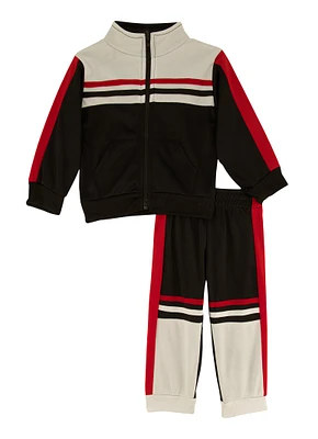 Baby Boys 12-24M Color Blocked Track Jacket and Joggers, Multi, Size 18M