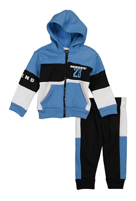 Baby Boys 12-24M Legend 23 Zip Front Hoodie and Joggers,