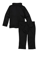 Baby Boys 12-24M Puma Mock Neck Track Jacket and Pants, Black, Size 24M