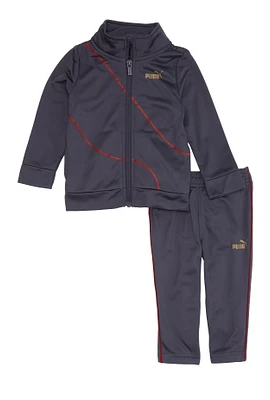 Baby Boys 12-24M Puma Track Jacket and Pants Set, Grey, Size 24M