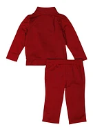 Baby Boys 12-24M Puma Zip Front Track Jacket and Pants, Burgundy,