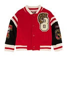 Baby Boys 12-24M Tiger Chenille Patch Varsity Jacket, Red, Size 24M