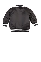 Baby Boys 12-24M Satin Icon Graphic Bomber Jacket, 12M