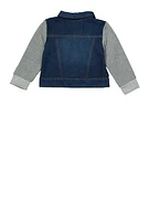 Baby Boys 12-24M Hooded Denim Jacket, Multi, Size 24M