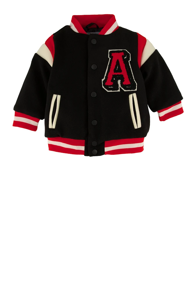 Baby Boys 12-24M Graphic Letterman Jacket,