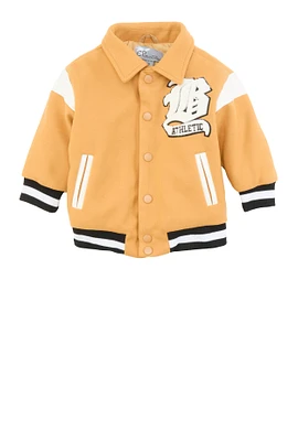 Baby Boys 12-24M Athletic Chenille Patch Varsity Jacket,