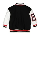 Baby Boys 0-9M Goat Chenille Patch Varsity Jacket,