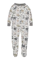 Baby Boys 12-24M Graphic Patterned Footed Pajamas,