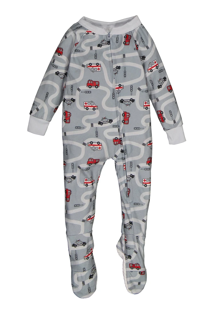 Baby Boys 12-24M Graphic Patterned Footed Pajamas, 24M