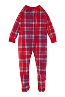 Baby Boys 12-24M Graphic Patterned Footed Pajamas, Red, Size 18M