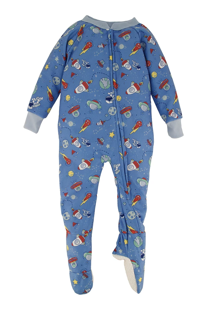 Baby Boys 12-24M Graphic Patterned Footed Pajamas, 24M