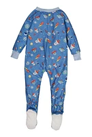 Baby Boys 12-24M Graphic Patterned Footed Pajamas,