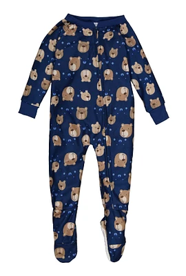 Baby Boys 12-24M Graphic Print Footed Pajamas,