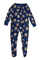 Baby Boys 12-24M Graphic Print Footed Pajamas, Blue, Size 12M