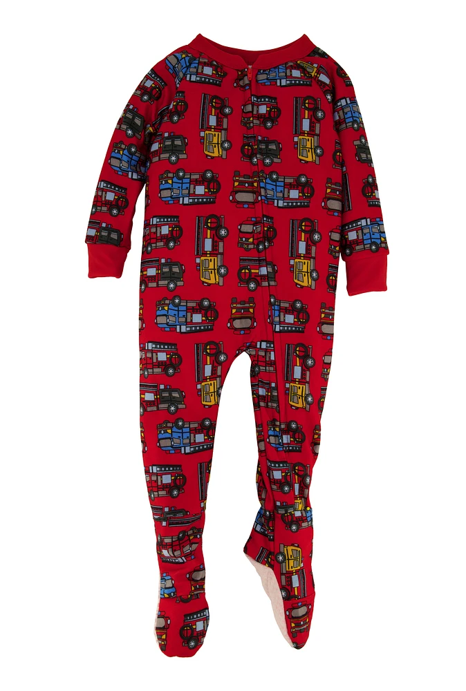 Baby Boys 12-24M Graphic Print Footed Pajamas,