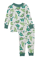 Baby Boys 12-24M Printed Pattern Pajama Top and Pants, Green, Size 24M