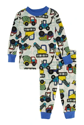 Baby Boys 12-24M Printed Pattern Pajama Top and Pants,