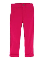 Little Girls Rolled Cuff Hyperstretch Pants,