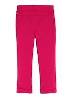 Little Girls Rolled Cuff Hyperstretch Pants,
