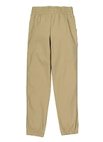 Girls Faux Drawstring Cargo Pocket Joggers,