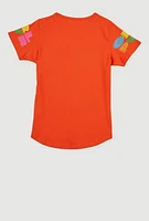 Girls Rock It Grl Pwr Sequin Graphic Tee,