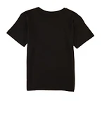 Girls Messi 10 Graphic Tee, Black, Size 8