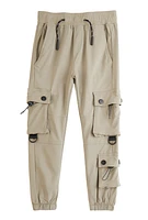 Little Boys Toggle Cargo Pocket Joggers, Khaki, Size 4