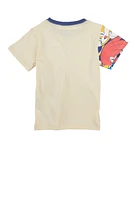 Little Boys Sonic The Hedgehog Graphic Tee, Beige, Size 4-5