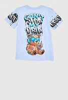 Little Boys Original Savage Graphic Tee, Blue, Size 4