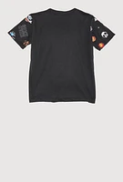 Little Boys Game Over Tee, Black, Size 4