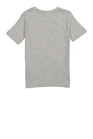 Little Boys Puma Oval Graphic Tee, Grey, Size 6