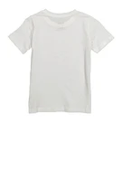 Little Boys Puma Logo T Shirt, White, Size 4