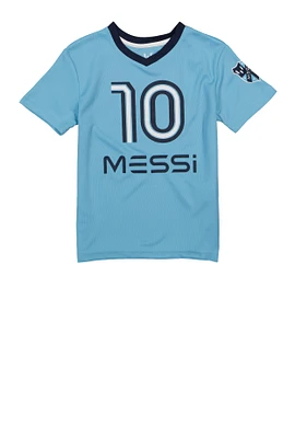 Little Boys Messi 10 Jersey, Blue,