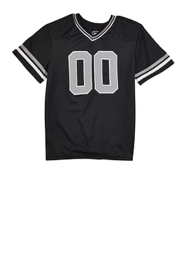Boys Legend 00 Short Sleeve Football Jersey, Black, Size 14-16