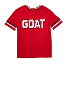 Boys Goat 01 Short Sleeve Football Jersey, Red, Size 10-12