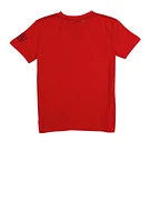 Boys Never Surrender Bear Graphic Tee, Red, Size 14-16