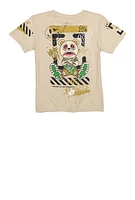 Boys Good Vibes Only Graphic Tee, Beige, Size S