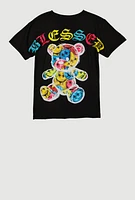 Boys Blessed Bear Graphic Tee, Black, Size XL