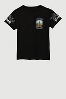 Boys Hustle New York Graphic Tee, Black, Size S