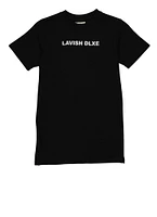 Boys Lavish Dlxe Graphic Tee, Black, Size 18-20