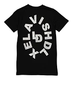 Boys Lavish Dlxe Graphic Tee, Black, Size 18-20
