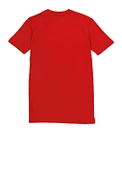 Boys Loyalty Dept Chenille Patch Graphic Tee, Red, Size 18-20